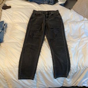 American eagle distressed mom jeans